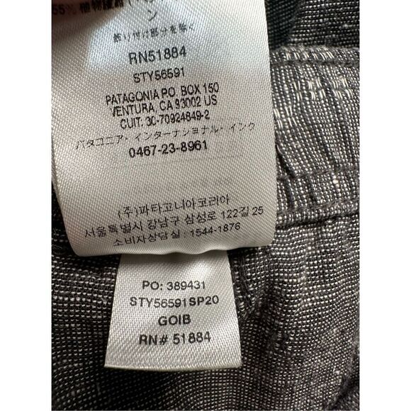 Patagonia women’s gray organic cotton blend joggers size Small #28-1789 - Picture 5 of 6